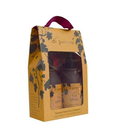 Di Palomo Vegan Wild Fig & Grape Handcare Essentials Collection. 240ml Hand Soap & Hand & Body Loton. Luxury Hand Wash & Hand Cream. Pamper Gifts for Women. Vegan Hand & Body Moisturiser. Vegan Gifts.