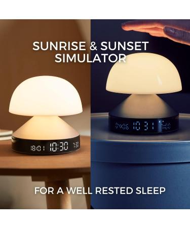 Lexon Mina Sunrise Alarm Clock - Wireless & Rechargeable - Soft Gold - Alarm Light & Sunset Simulation - International Shipping Available - Buy Online on GoSupps.com