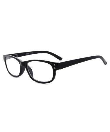 Eyekepper Spring Hinges Vintage Reading Glasses Readers Black +0.5 Black 0.5 Diopters - Buy Online on GoSupps.com