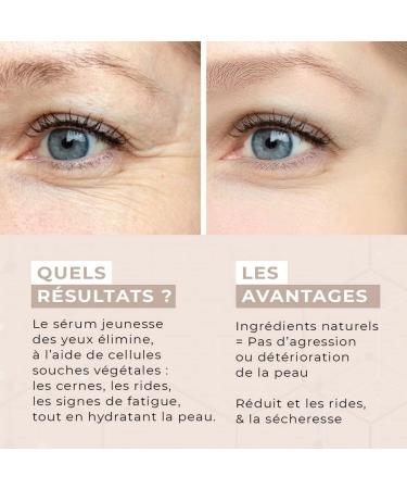 NuoCell | Eye Lifting Serum | Reduces Wrinkles Dark Circles and Deeply Hydrates Skin | Lifting Effect Face Care for a Radiant Face | Organic & Vegan Formula | 8 ml - Buy Online on GoSupps.com