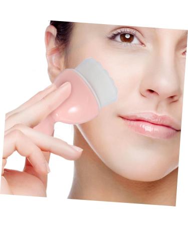 Housoutil 1pc Cleansing Brush Travel Makeup Brush Mineral Makeup Foundation Nail Dust Brush Liquid Makeup Portable Cosmetic Brush Pink Face Washbasin Artificial Fiber Wool - Buy Online on GoSupps.com