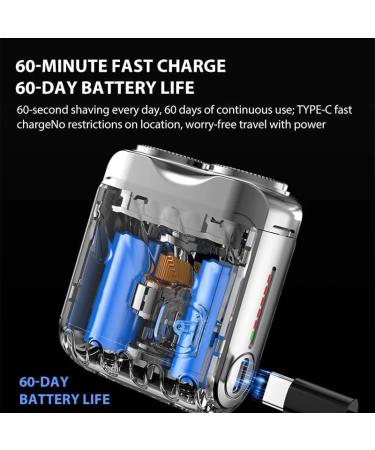 Mini Electric Shaver for Men - Portable Rechargeable Razor for Home Office & Travel - Sleek Black Design - Buy Online on GoSupps.com