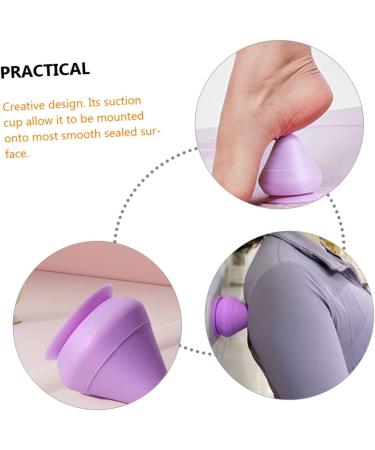 Beavorty 2-Pack Mountable Back Massager & Acupressure Massage Device - Violet TPE Hand Exercise Balls for Deep Tissue Relief - Buy Online on GoSupps.com
