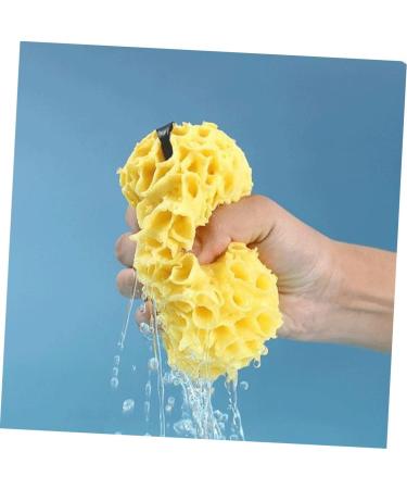 Hemoton 3pcs Honeycomb Bath Ball Scrubber | Natural Polyurethane Body Loofah & Shower Sponge for Men - Portable Bath Accessories - Buy Online on GoSupps.com