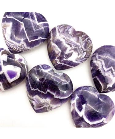 Natural Crystal Rough 1 Pack Natural Fantasy Amethyst Heart Stone Crystal Hand Carved Palm Heart Gemstones Suitable for Home PEIQIYIN - Buy Online on GoSupps.com
