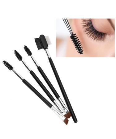 4pcs Professional Eyebrow Eyelash Brush Comb Set - Soft Hair Double Head Makeup Tool for Perfect Brows & Lashes | International Shipping - Buy Online on GoSupps.com