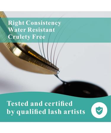 Sensitive Eyelash Extension Glue - Strong Hold Long-Lasting Cluster Lash Adhesive Waterproof Low Fume for Sensitive Eyes - Professional & Self Application - Buy Online on GoSupps.com