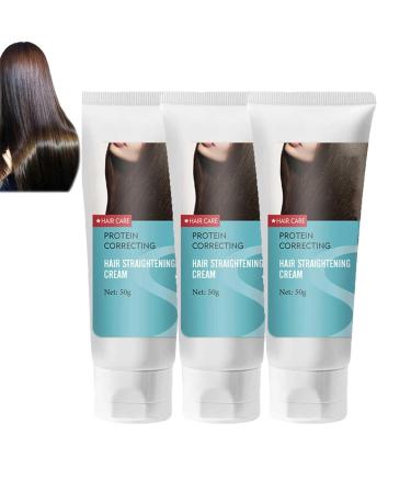 OHCVG Hair Smoothing Cream, Protein Smoothing Cream, Silk & Gloss Hair Smoothing Cream, Nourishing Anti-Frizz Smoothing Cream, Long-Lasting Shine