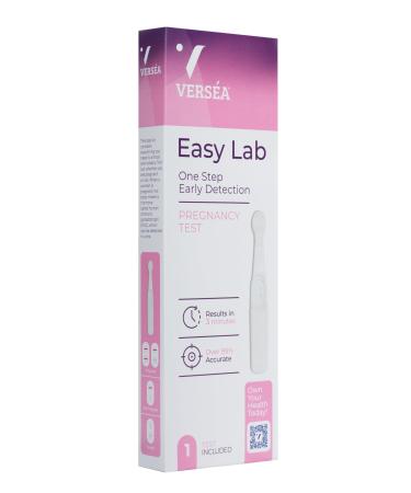 Versea Easy Lab Pregnancy Test | 1 Pack One Step Early Detection-Result in 3 Minute Early Detection at Home Pregnancy Test HCG Test | East to Use