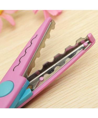 6Pcs Children Safe Pinking Shears Colorful Decorative Paper Lace Edge Scissor Set for Teachers Crafts Scrapbooking Kids Design Pinking Shears - Buy Online on GoSupps.com