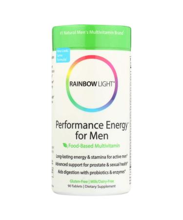 Rainbow Light Performance Energy for Men Food-Based Multivitamin 90 Tablets