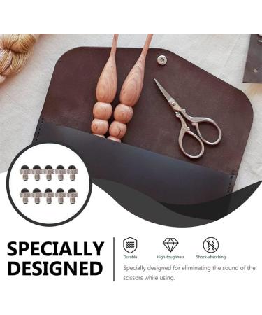FRCOLOR 20 STK Schalernor Metal Shear Bumpers - Noise Reducing Hair Cutting Scissors Dampers - Silver 0.6x0.5CM International Shipping Available - Buy Online on GoSupps.com