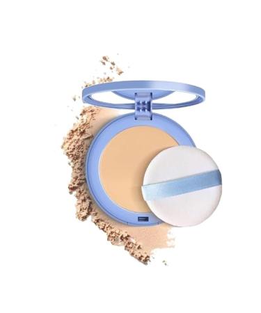 Matte Perfection Pressed Powder Oil Control Smooth Face Setting Makeup Powders Blur Imperfections Waterproof Long Lasting Flawless for Dry Oily Or Combination Skin (Pure Beige)