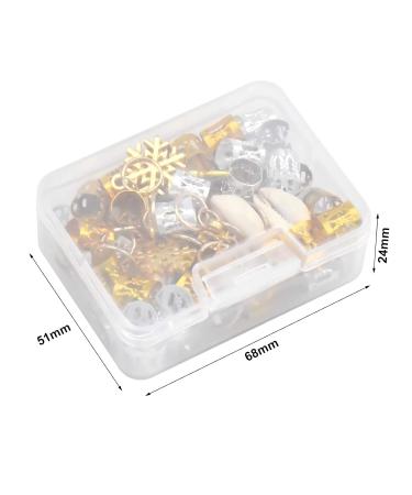 Changrongsheng 80-Piece Aluminum Hair Jewelry Rings - Dreadlock Clips Pearl Pendants & Accessory Cuffs for Stylish Hair Braids - Buy Online on GoSupps.com