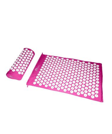 Dunlap massage pillow acupressureatta head back foot Massage pillow yoga spike matte anti-stress acupuncture pad needle massage massage pillow (size: rosered)