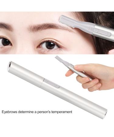 Electric Eyebrow Trimmer - High Precision Shaver Kit for Facial Hair Removal | Portable Silver Eyebrow Shaper - Shop Internationally - Buy Online on GoSupps.com