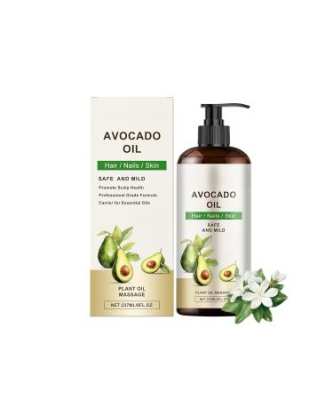 Satinox Nourishing Body Essential Oil for Skin Hydration Softening and Hair Care Treatment Eyelashes and Eyebrows and Bod (Avocado)