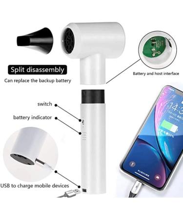 Cordless Hair Dryer 400W DC Rechargeable Hair Dryer with Cold Wind and Hot Air Suitable for Indoor Outdoor Camping Tourism (B-fine Version) - Buy Online on GoSupps.com