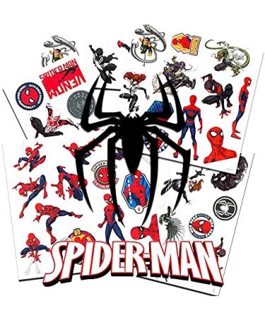 Superhero Tattoos Party Favors Set - 150 Temporary Tattoos with Marvel Avengers, Spiderman, TMNT, and Avengers Stickers - Buy Online on GoSupps.com