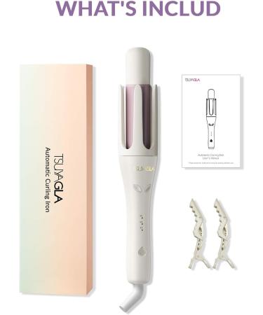 1 1/4 Inch Automatic Curling Iron - 1.25" Rotating Hair Curler Wand | Anti-Scald & Dual Voltage for Effortless Styling - Buy Online on GoSupps.com