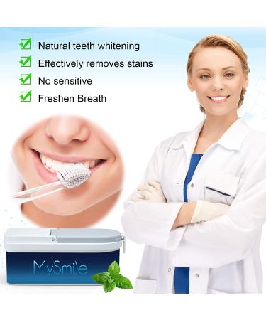 MySmile Teeth Whitening Powder - Enamel Safe Whitening Toothpaste for Effective Stain Removal from Coffee, Smoking, Wine - Buy Online on GoSupps.com