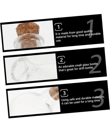 Zerodeko Storage Bottles 20pcs Mini Wishing Bottle Cork Small Wishing Bottle Glass Bed Room Decor - Buy Online on GoSupps.com