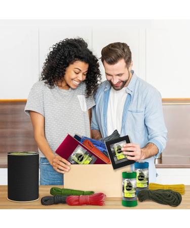 TECEUM Paracord 550 lb - 100 ft Black - Tactical Parachute Cord Type III for Crafting, Camping & Survival - 40 Colors - Strong Military Grade Rope - Buy Online on GoSupps.com