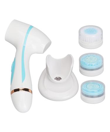 Electric Face Brush Facial Cleansing Brush Residue Removal for Salon (Blue)