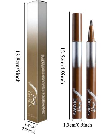 Eyebrow Pencils for Women Liquid Eyebrow Pencil Long Lasting Eyebrow Pen Waterproof Liquid Eyebrow Pencil Smudgeproof Eyebrow Pen Natural Eyebrow Color for Women and Girls 02 - Buy Online on GoSupps.com