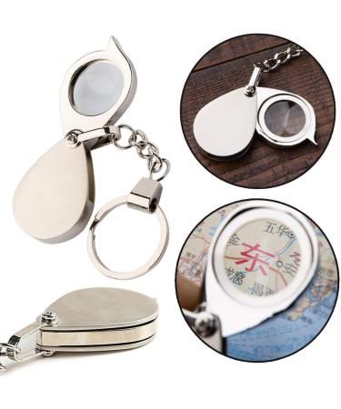 SUPVOX 15x Magnifying Glass Keychain - Mini Portable Foldable Handheld Magnifier for Easy Reading - Buy Online on GoSupps.com