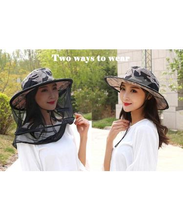 Beekeeping Beekeeper Folding Hat Mask Face Mesh Net Anti-mosquito Fishing and Camping Mosquito Netting Hat Mosquito Hat with Net Mesh Bee Bug Insect Fly Mask Cap Hat (Camouflage Brown) - Buy Online on GoSupps.com