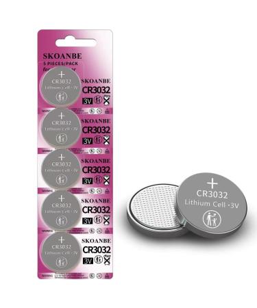 SKOANBE CR3032 Button Coin Cell Battery-5Packs