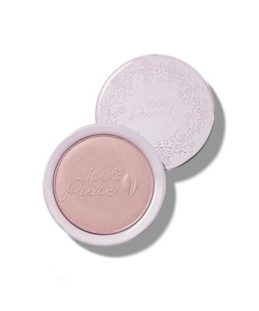 100% PURE Luminizer (Fruit Pigmented)  Pink Gold  Face Highlighter for Glowing Skin  Natural Shimmer  Illuminator Makeup (Rosy Pink) - 0.32 oz