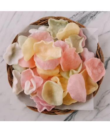 One Stop Dealer Tapioca Fryms (Colored) (200 Gram) - Crispy and Delicious Ready To Fry For Fast Upwas Crispy Fryums Teatime Snack Natural Ingredients - Good for Fasting Or Upwaas (Pack of 1) 200 g (Pack of 1) - Buy Online on GoSupps.com