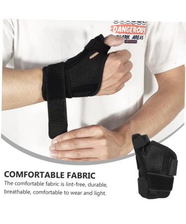 FRCOLOR Wristband Splint Retainer Holder - Thumb Stabilizer & Hand Support - Protective Polyester Herringbone Fitness Strap - Buy Online on GoSupps.com