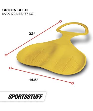 Spooner Spoon Sled - Single Rider Sit-On Plastic Sled | Sportsstuff - Buy Online on GoSupps.com