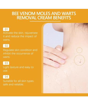 (100% Effective) 4/9 Jars Skin ag emover Bee enom Wart and ag emover | Bee enom Mole and Wart reatment Cream | ag ecede Bee enom Cream for Skin | 30G/1FL.OZ (9 Jars) - Buy Online on GoSupps.com