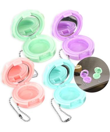 Beavorty Empty Eyeshadow Case 4pcs Round Eye Shadow Box Lipstick Plate Plastic Pack Empty Eyeshadow Case - Buy Online on GoSupps.com