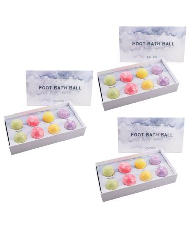 FOMIYES 3 Boxes Essential Oil Foot Soak Ball Bubble Making Bath Ball Shower Moisturizer Foot Spa Bath Tub Spa Bath Fizzies Portable Foot Bath Tubs Bubble Ball Child Aromatic Etc.