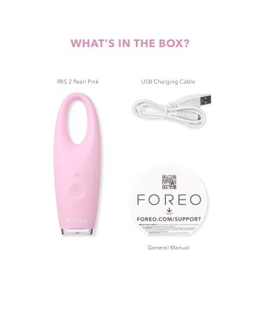 Buy FOREO IRIS 2 Eye Massager - Dark Circle & Eye Bag Remover | Enhanced Absorption & Anti-Wrinkle | 2-Year Warranty - Pearl Pink - Buy Online on GoSupps.com
