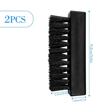 GLADFRESIT Hand Nail Brushes - 2pcs Plastic Fingernail Cleaning Brushes with Nylon Bristles for Nail Scrubbing (Black) - Buy Online on GoSupps.com
