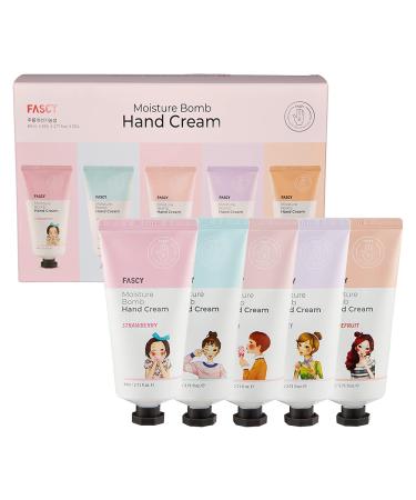 FASCY Moisturizing Hand Lotion Cream Set of 2, (1.4oz + 2.7oz) (5-Set Cream)