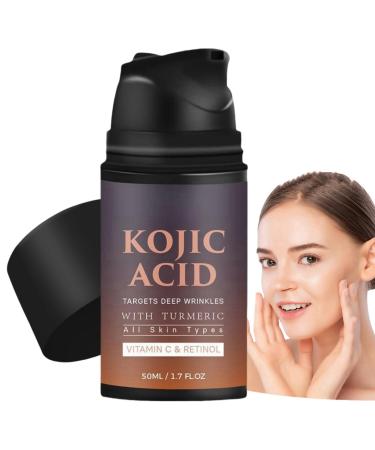 Kojic Acid Face Cream with Turmeric Kojic Acid Vitamin C Face Cream Retinol Serum Moisturiser Face Women Anti Wrinkle Face Cream Skin Lightening Cream with Vitamin C&Retinol Anti Aging Face Cream