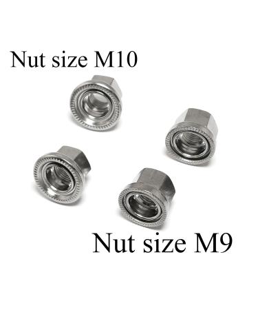 Bicycle Wheel Hub Axle Nuts Set | 4pcs Track Nut Bike Accessories | M10 Rear Axle + M9 Front Axle Nuts | 7075 Aluminum Alloy - Buy Online on GoSupps.com