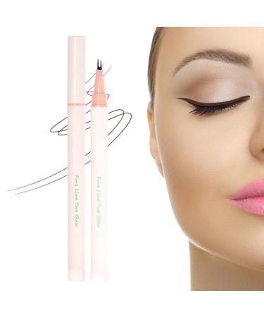 Liquid Eyeliner Waterproof Eyeliner Fine Black Double Headed Quick Drying Mascara Double-ended mascara eyeliner Easy Liquid No-Skip Eyeliner Fine Brush Eyeliner for Prom Travel Da 1 count (Pack of 1)