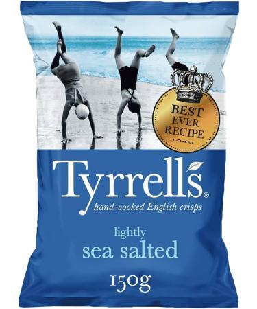 Wowboxme Tyrrells Pack of 8 Lightly Salted Seafood Crisps 150g