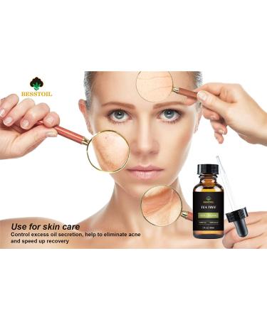 100% Organic Tea Tree Essential Oil - Face, Nails, Hair & Diffuser Treatment for Acne - Buy Online on GoSupps.com