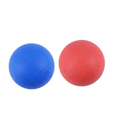 Fomiyes 2st massage ball back roll Yoga ball massage device braided fishing lines gymnastics ball fascia ball for feet muscle roll heal ice hockey relaxation ball massage ball red