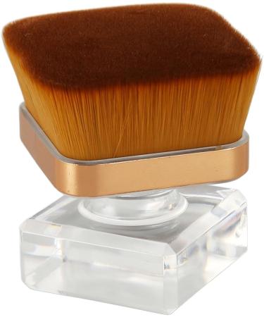 Flat Top Foundation Brush Blusher Brush for Loose Powder Synthetic Fiber Comfortable Handle with Makeup Base - Buy Online on GoSupps.com