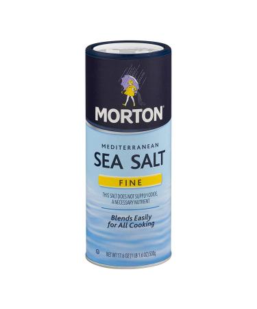 Morton Fine Mediterranean Sea Salt 17.6 oz. (pack of 2)
